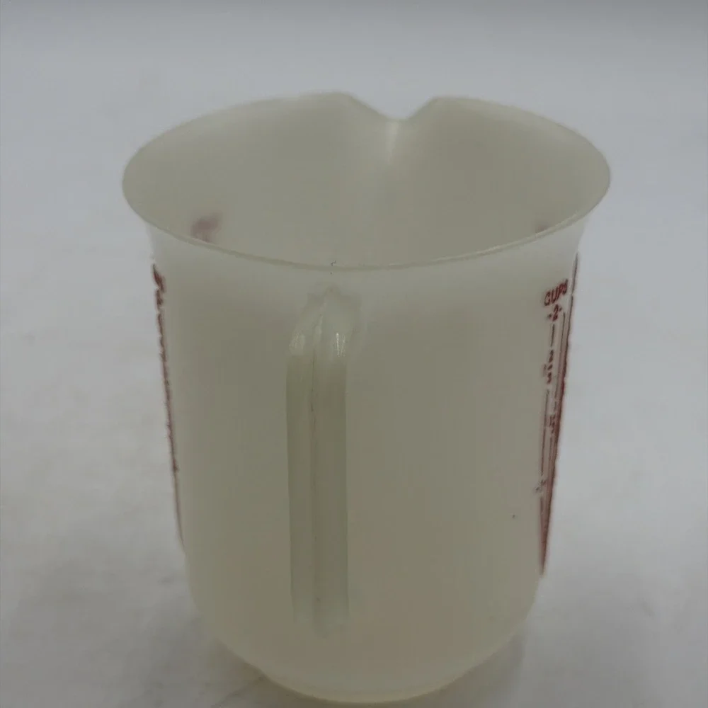 Vintage 50s Tupperware 134-2 Two Cup Measuring Pitcher Red Lettering